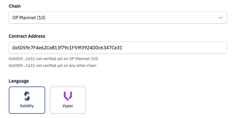 Verification parameters